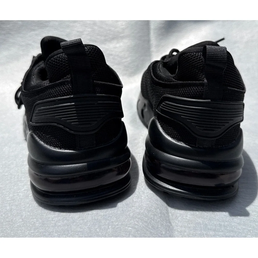 Larnmern Work Shoes Men 10 Blk Slip Resistant Mesh Service Sneakers Hospitality